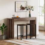 Tribesigns 59" Farmhouse Bar Table - Easy Assembly