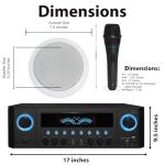 1000W Home Theater Receiver System with Speakers
