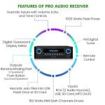 1000W Home Theater Receiver System with Speakers
