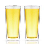 Double Walled Beer Glasses Set of 2