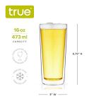 Double Walled Beer Glasses Set of 2