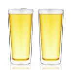 Double Walled Beer Glasses Set of 2