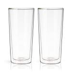 Double Walled Beer Glasses Set of 2