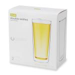 Double Walled Beer Glasses Set of 2