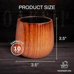 Oaksip Charred Wooden Bourbon Drinking Glass