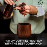 Oaksip Charred Wooden Bourbon Drinking Glass