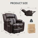 Electric Lift Recliner Chair with Massage & Heat