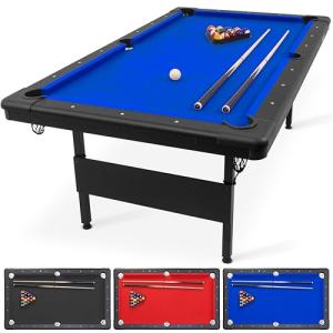 GoSports Portable 6ft/7ft Billiards Table Set