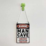 Funny Vintage Metal Man Cave Bar Sign