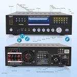 Pyle 4 Channel Bluetooth Amplifier with Karaoke