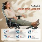 Ergonomic Mesh Office Chair with Footrest & Cooling