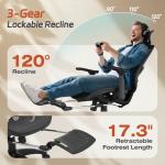 Ergonomic Mesh Office Chair with Footrest & Cooling