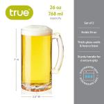 Extra Large Beer Mugs Set - 26 oz Each
