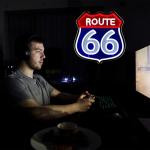 Retro Route 66 Neon LED Sign for Man Cave