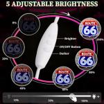 Retro Route 66 Neon LED Sign for Man Cave
