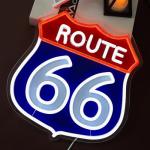 Retro Route 66 Neon LED Sign for Man Cave