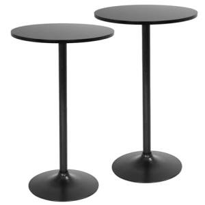 40-Inch Round Bistro Bar Table Set of 2