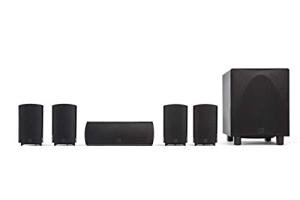 Compact 5.1 Home Theater Speaker System Black