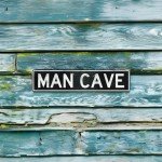 Man Cave Vintage Aluminum Street Sign – 18x4 Inch