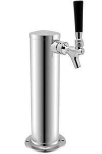 Kegco Stainless Steel Single Faucet Keg Beer Tower