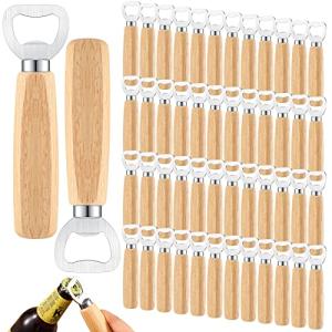 50-Piece Wooden & Stainless Steel Wine Opener Set
