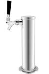 Kegco Stainless Steel Single Faucet Keg Beer Tower