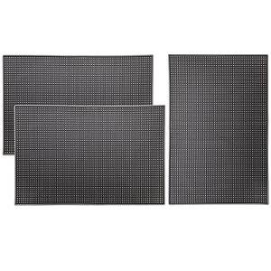 Tebery 3 Pack Non-Slip Rubber Bar Mats