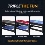 Hathaway Triple Threat 3-in-1 Game Table