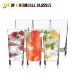 Set of 6 Tall Highball Glasses