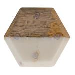 Hexagon Marble & Mango Wood Coaster Set