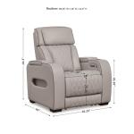 Boyington Contemporary Leather Match Power Recliner