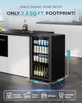 Compact Beverage Cooler - 128 Can Mini Fridge
