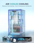 Compact Beverage Cooler - 128 Can Mini Fridge