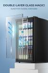 Compact Beverage Cooler - 128 Can Mini Fridge
