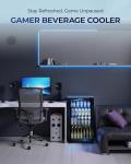 Compact Beverage Cooler - 128 Can Mini Fridge