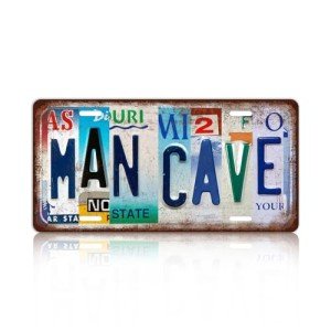 Vintage Metal Tin Sign for Man Cave Decor