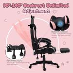 Cat Ear Gaming Chair with Massage Support