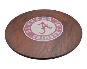 Alabama Crimson Tide Wooden Lazy Susan - 18”