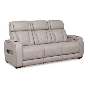 Boyington Light Gray Power Reclining Sofa with USB
