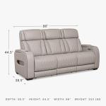 Boyington Light Gray Power Reclining Sofa with USB