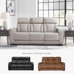 Boyington Light Gray Power Reclining Sofa with USB