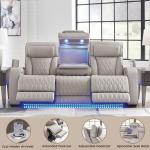 Boyington Light Gray Power Reclining Sofa with USB