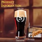 Personalized 21oz Pint Beer Glass - Letter S
