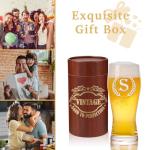 Personalized 21oz Pint Beer Glass - Letter S