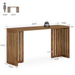 63-Inch Rustic Counter Height Bar Table