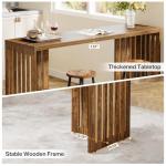 63-Inch Rustic Counter Height Bar Table