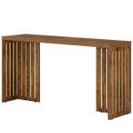 63-Inch Rustic Counter Height Bar Table