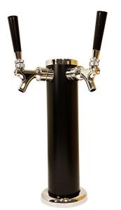 Double Tap Draft Beer Tower - Stainless Steel Finish