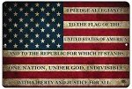 American Flag Metal Tin Sign for Man Cave