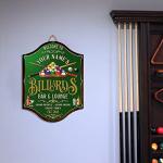 Custom Billiards Bar Wood Sign for Man Cave